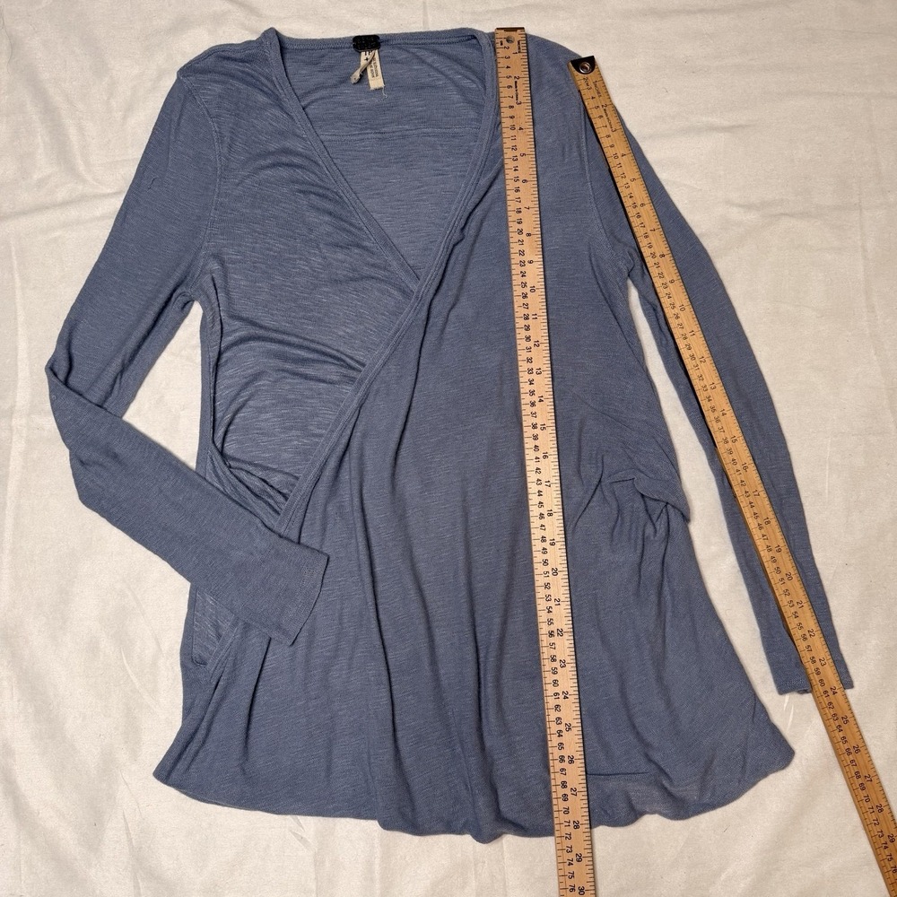 Free People Miss Rose V-Neck Bubble‎ Hemline Blouse Lilac Size X-Small - Picture 8 of 16